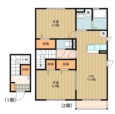 ジュパンスクルートの物件間取画像